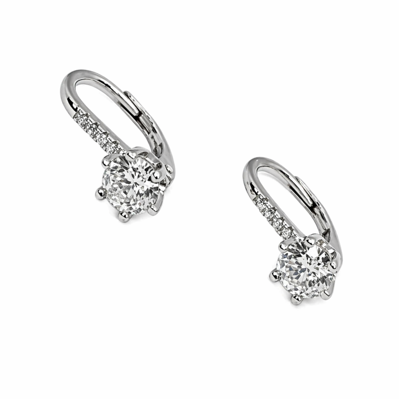 Ezüst Hagyományos Kapcsos Fülbevaló AD 144244