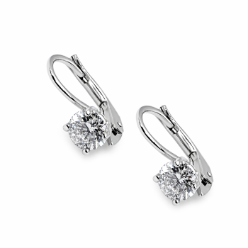 Ezüst Hagyományos Kapcsos Fülbevaló AGM 152742