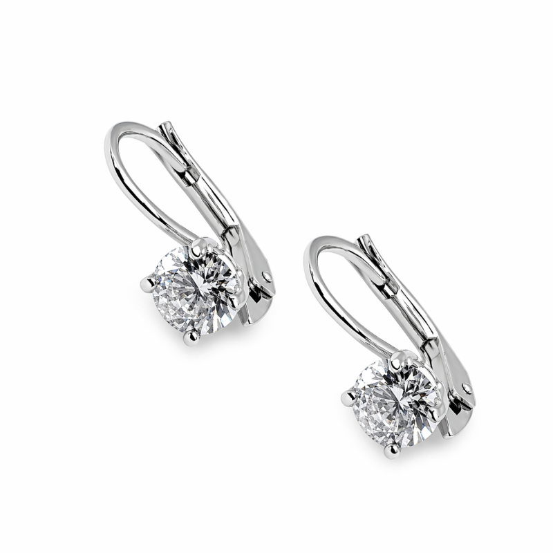 Ezüst Hagyományos Kapcsos Fülbevaló AGM 152742