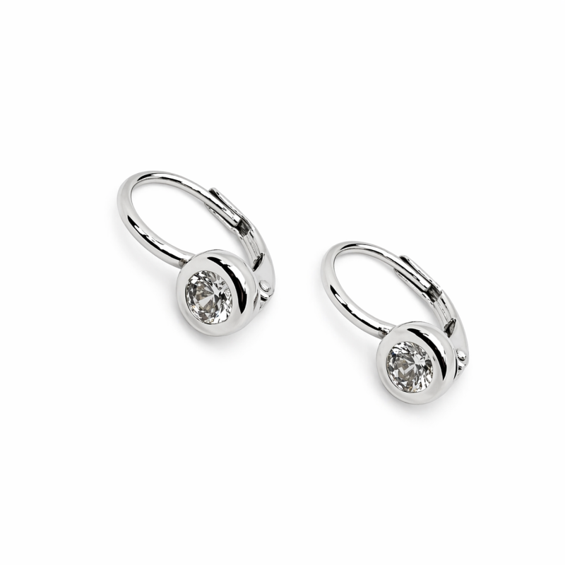 Ezüst Hagyományos Kapcsos Fülbevaló AGM 152744