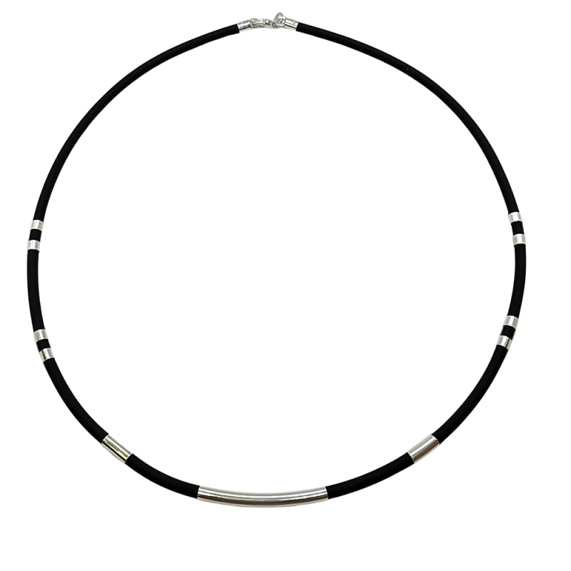 Ezüst-Kaucsuk (méret:45) Lánc LD 152480